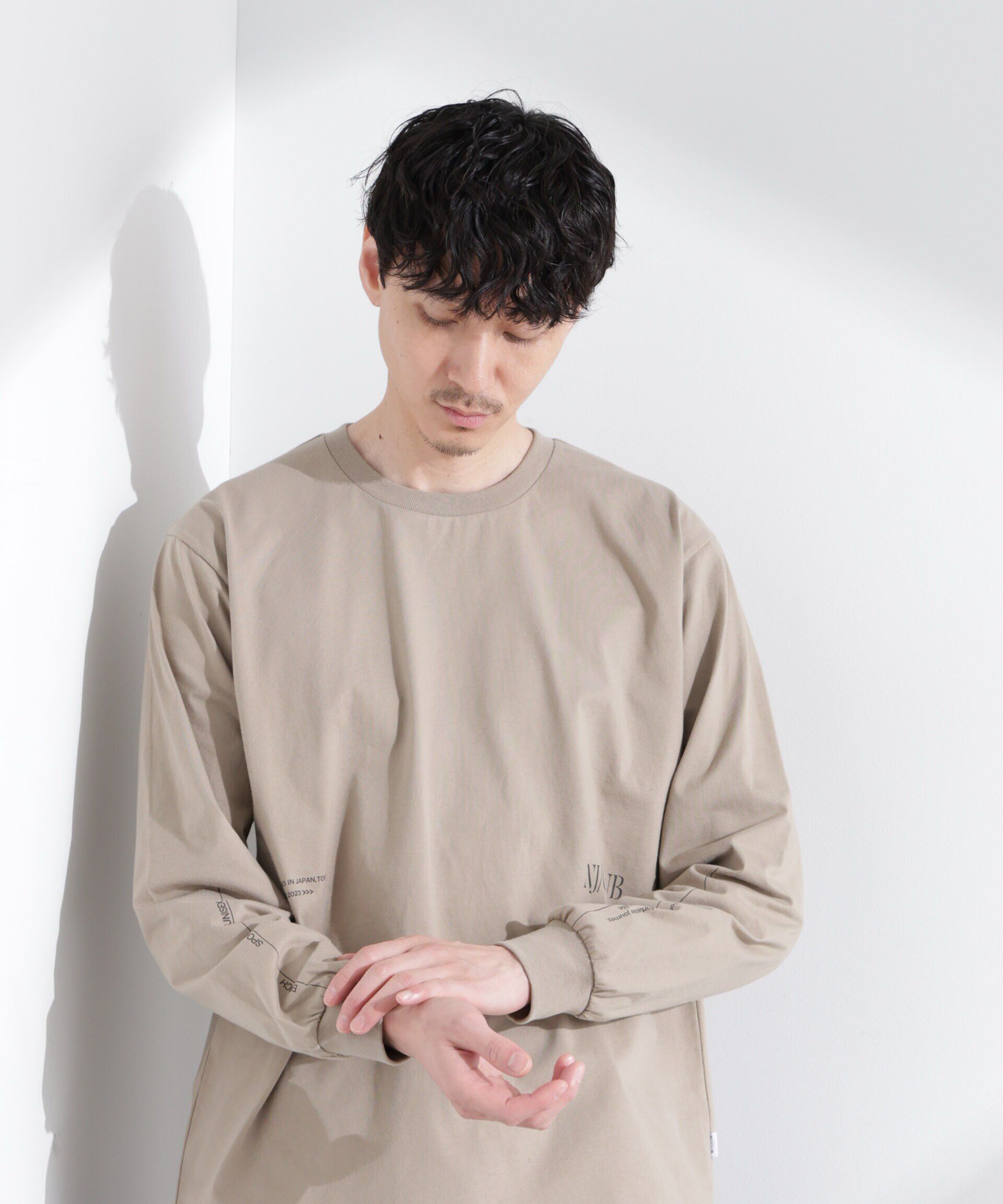 nano･universe「｢NJ/CLUB｣ ロゴプリントロングスリーブTシャツ」|Tシャツ・カットソー|