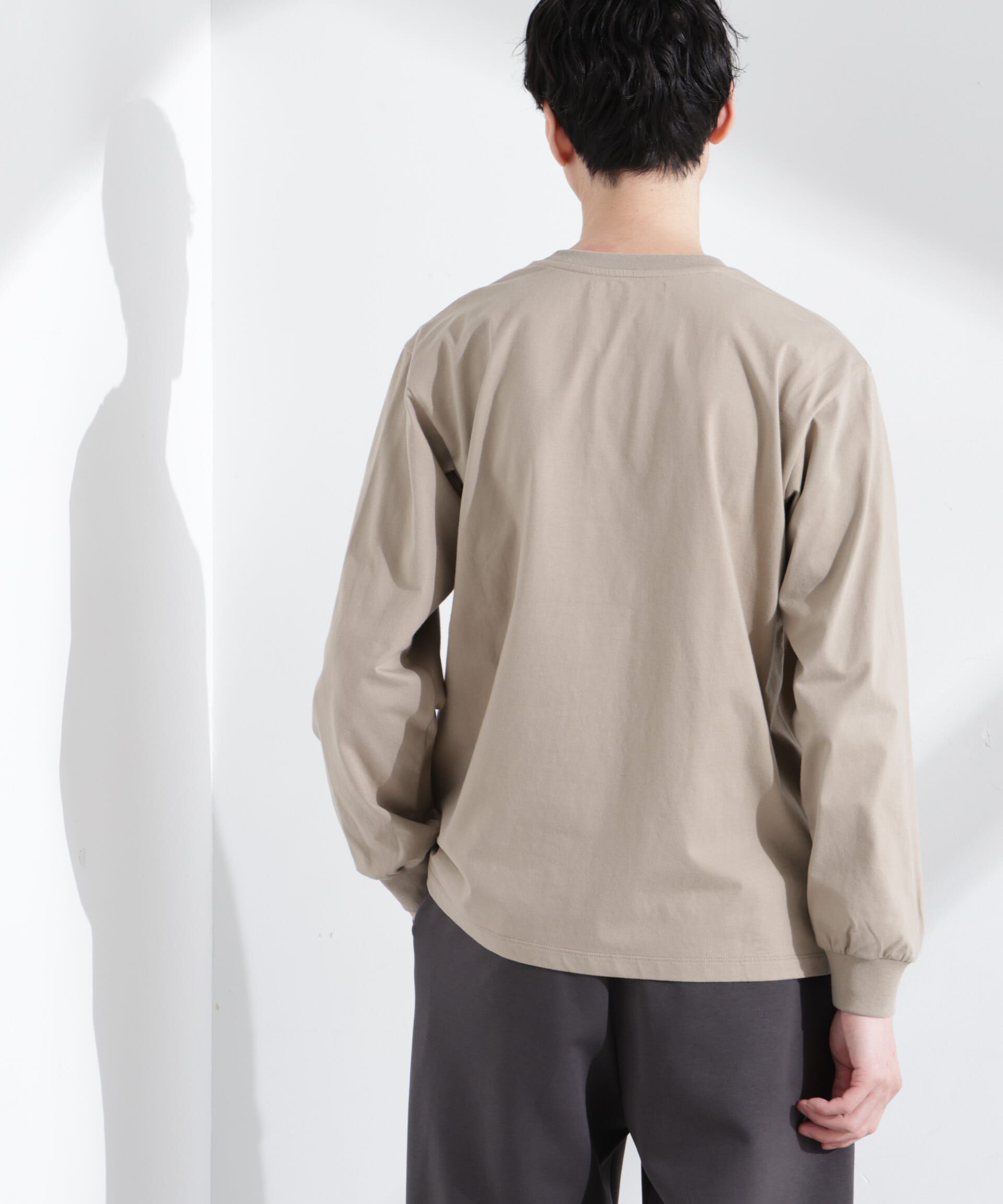 nano･universe「｢NJ/CLUB｣ ロゴプリントロングスリーブTシャツ」|Tシャツ・カットソー|