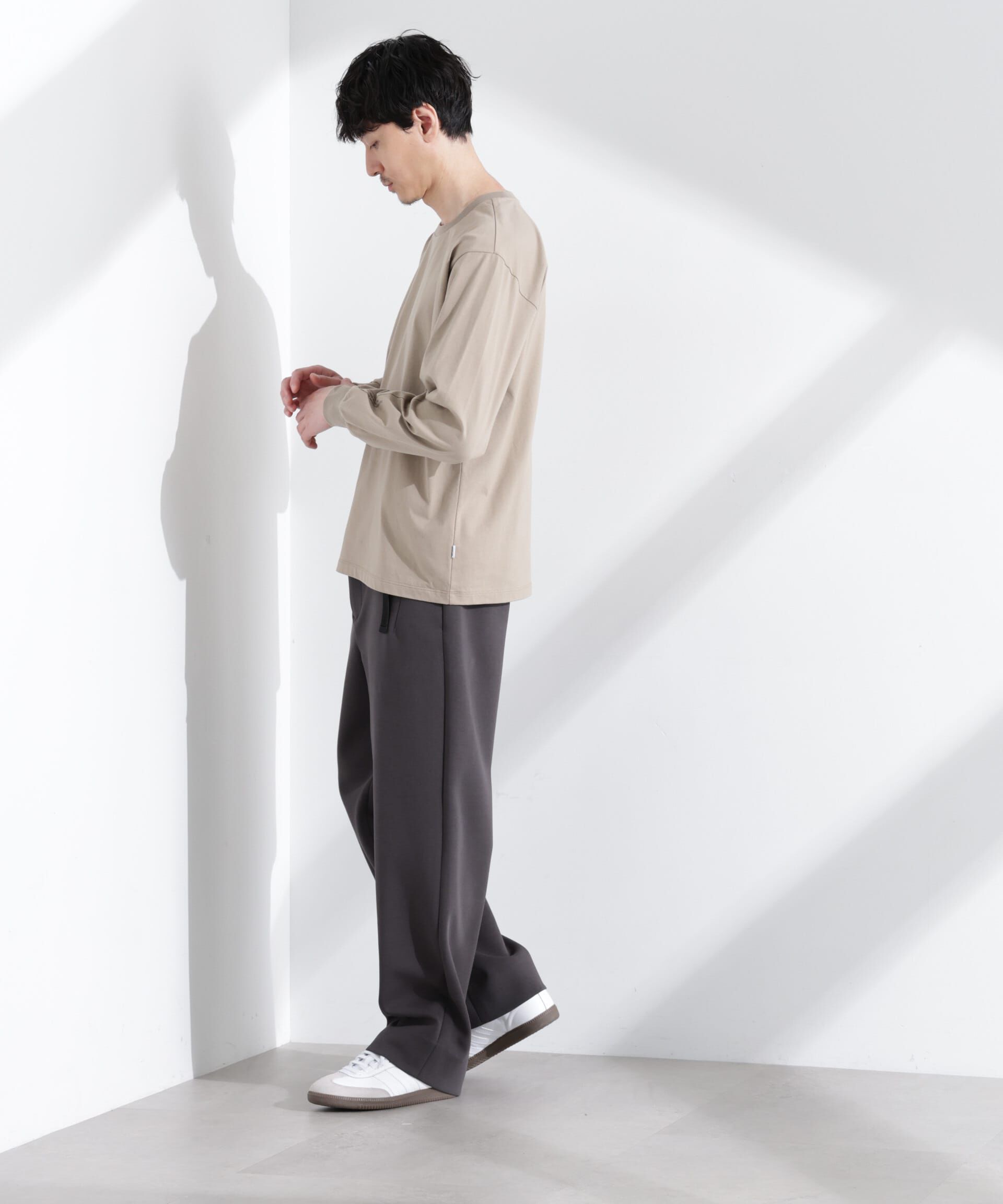 nano･universe「｢NJ/CLUB｣ ロゴプリントロングスリーブTシャツ」|Tシャツ・カットソー|