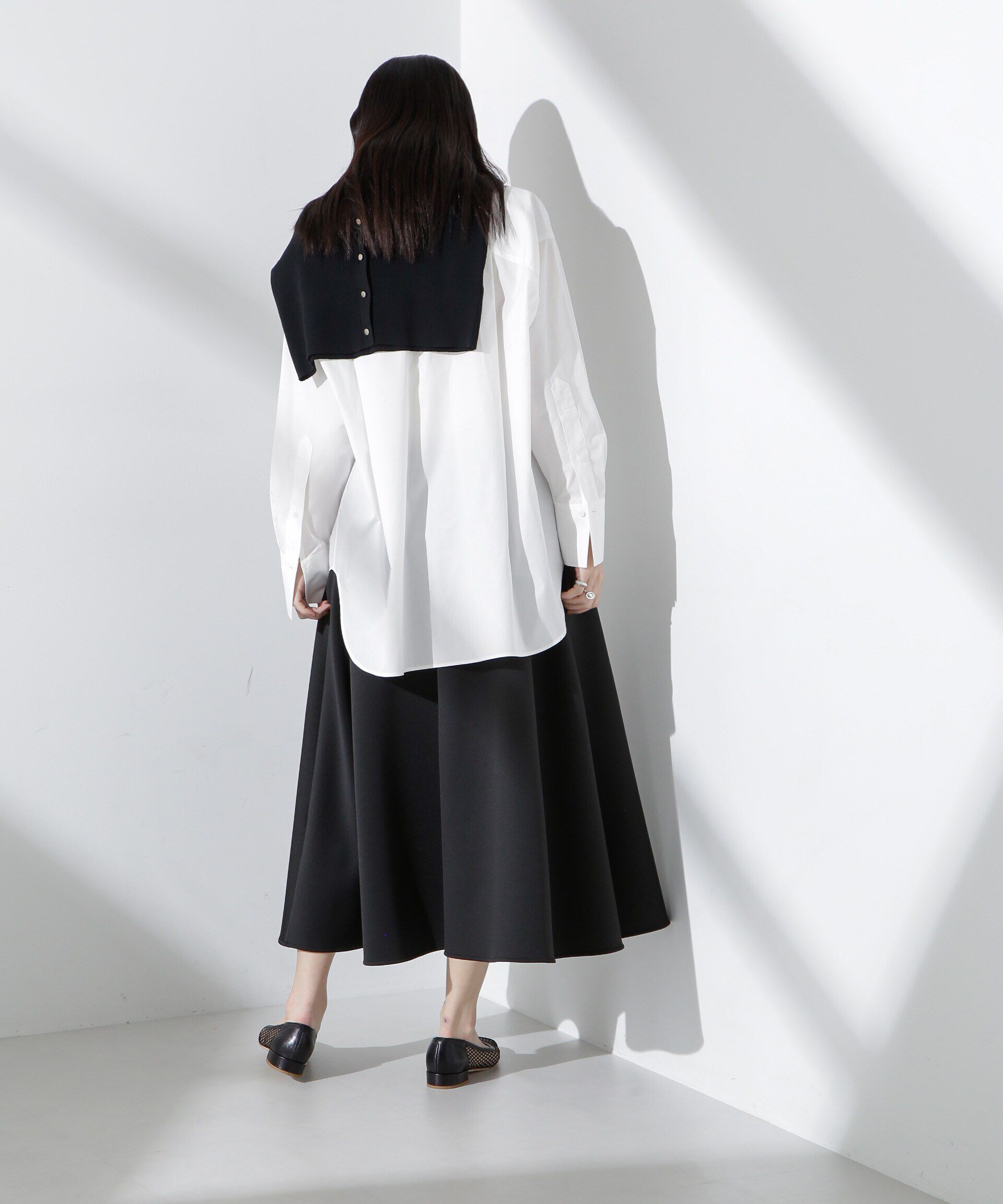 nano･universe「バッククロスオーバーシャツ」|シャツ・ブラウス|