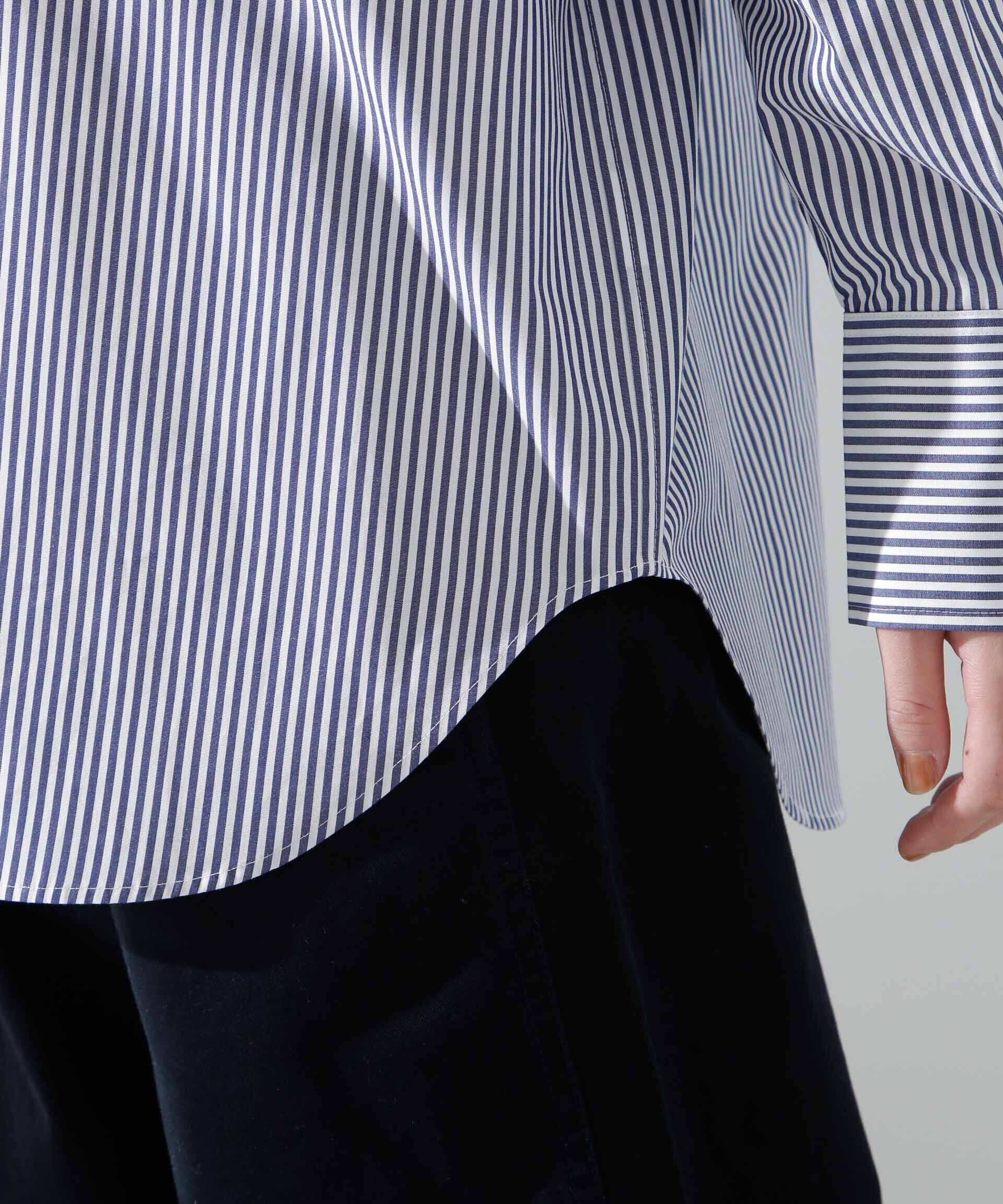 nano･universe「バッククロスオーバーシャツ」|シャツ・ブラウス|