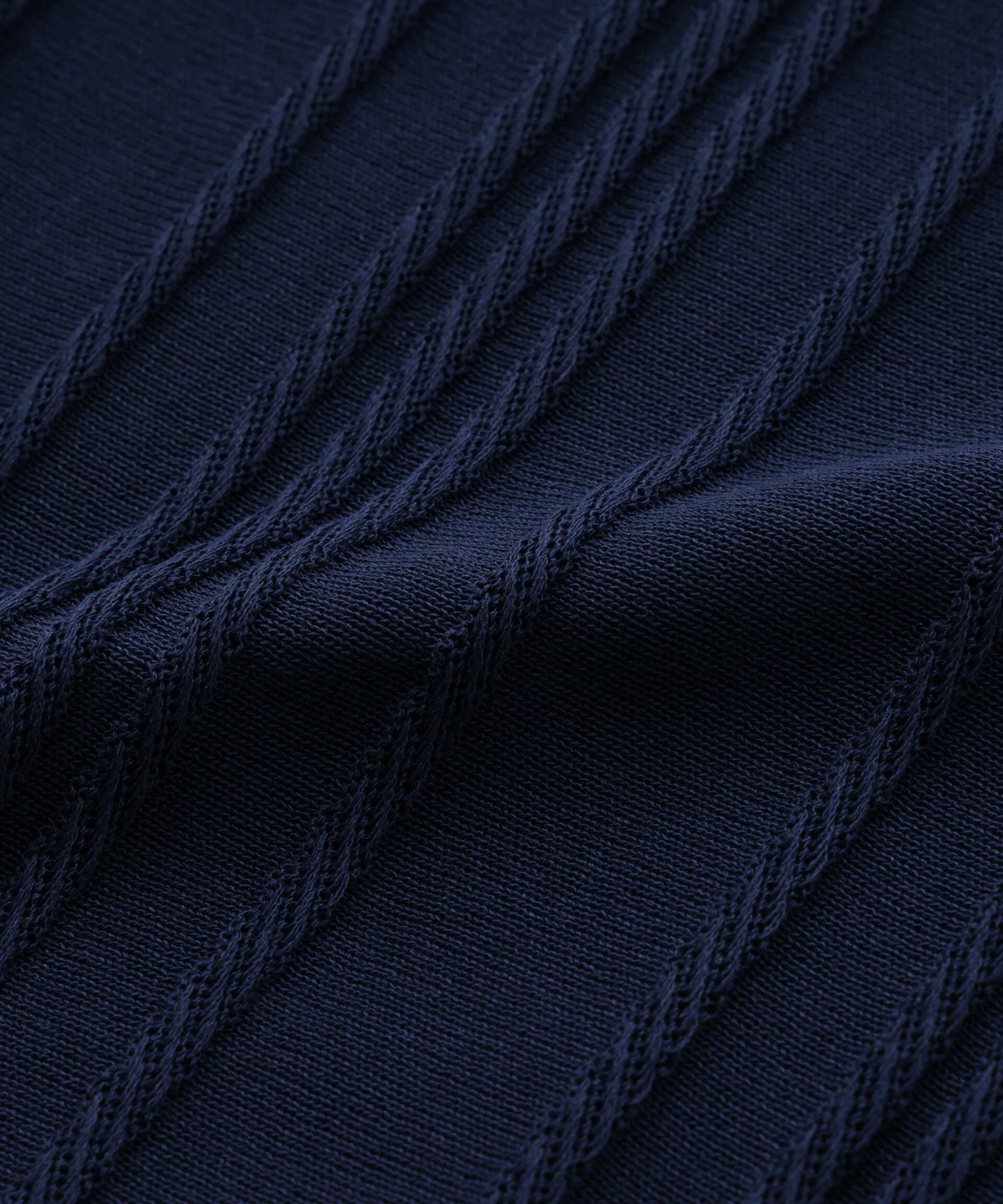 nano･universe「ストライプニットポロ 半袖」|ニット・セーター|