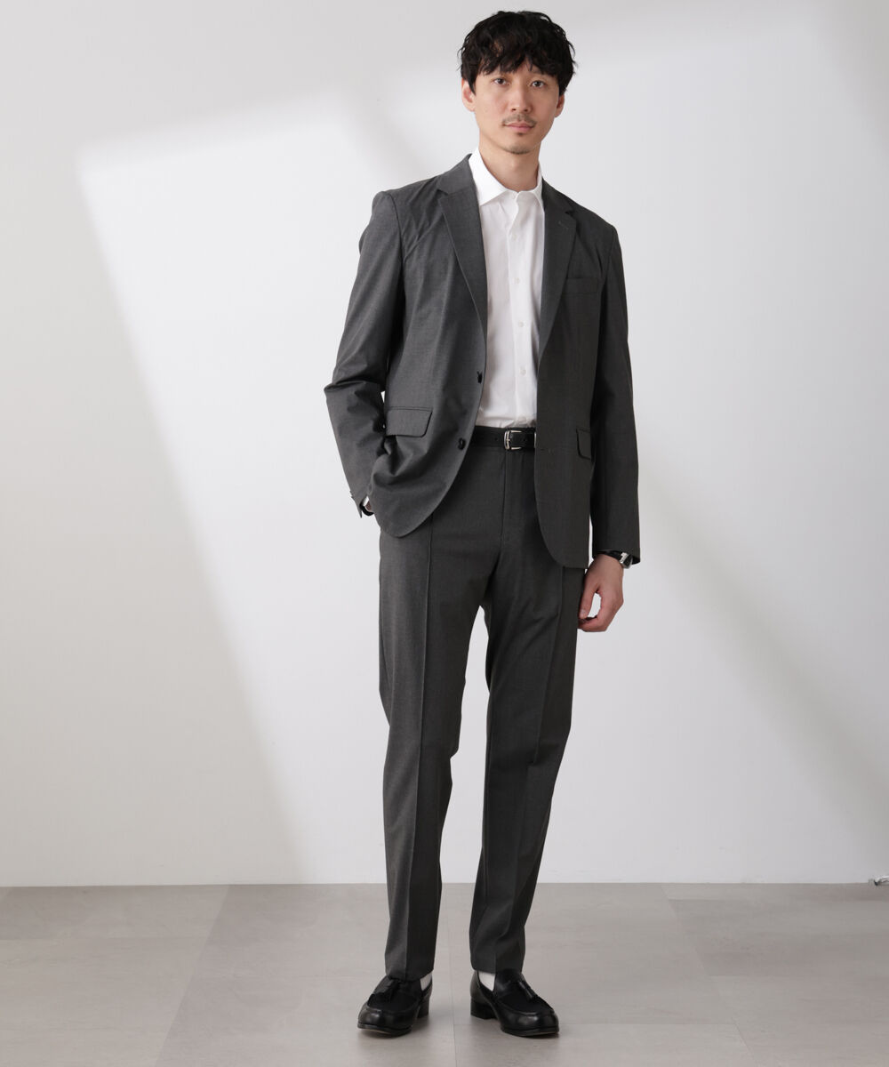 nano･universe「｢N TROUSERS BASIC｣トロピカルストレッチパンツ（セットアップ可）」|スーツ|