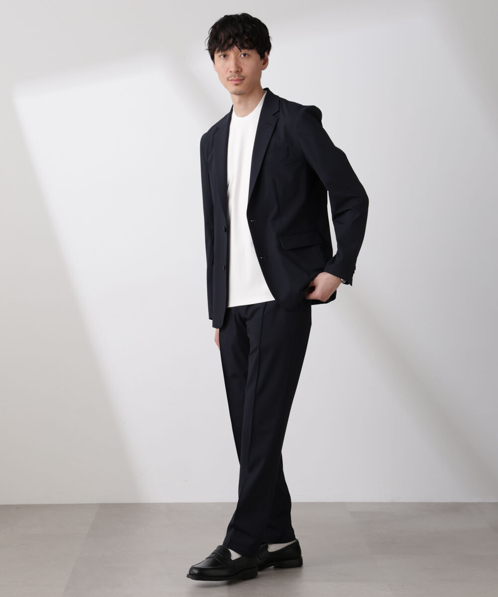 nano･universe「｢N TROUSERS BASIC｣トロピカルストレッチパンツ（セットアップ可）」|スーツ|