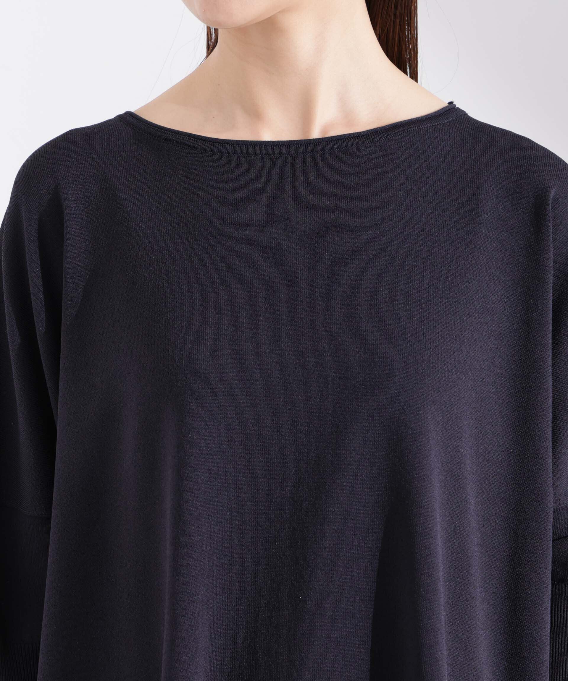 nano･universe「洗濯機洗い可UVカット接触冷感ワイドニットプルオーバー」|ニット・セーター|