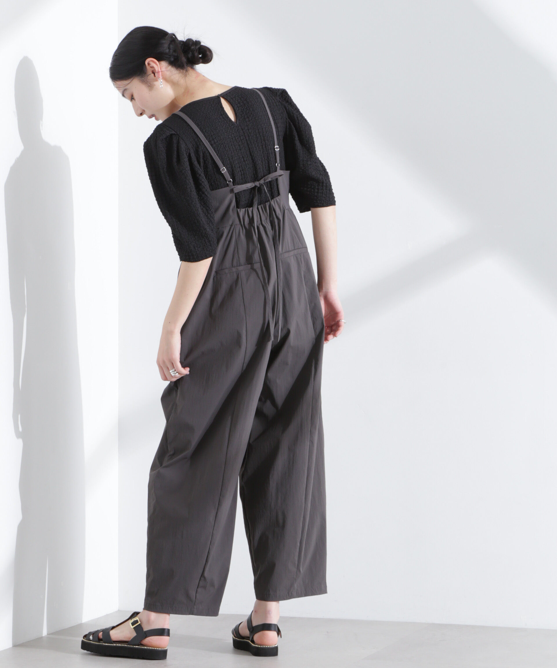 nano･universe「シャーリングタックスリーブトップス」|Tシャツ・カットソー|