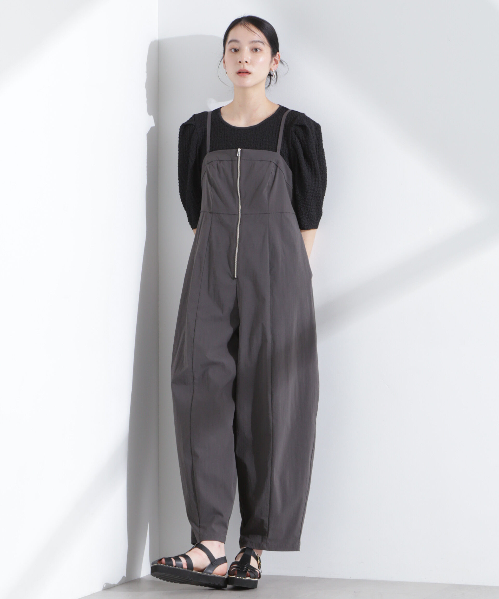 nano･universe「シャーリングタックスリーブトップス」|Tシャツ・カットソー|