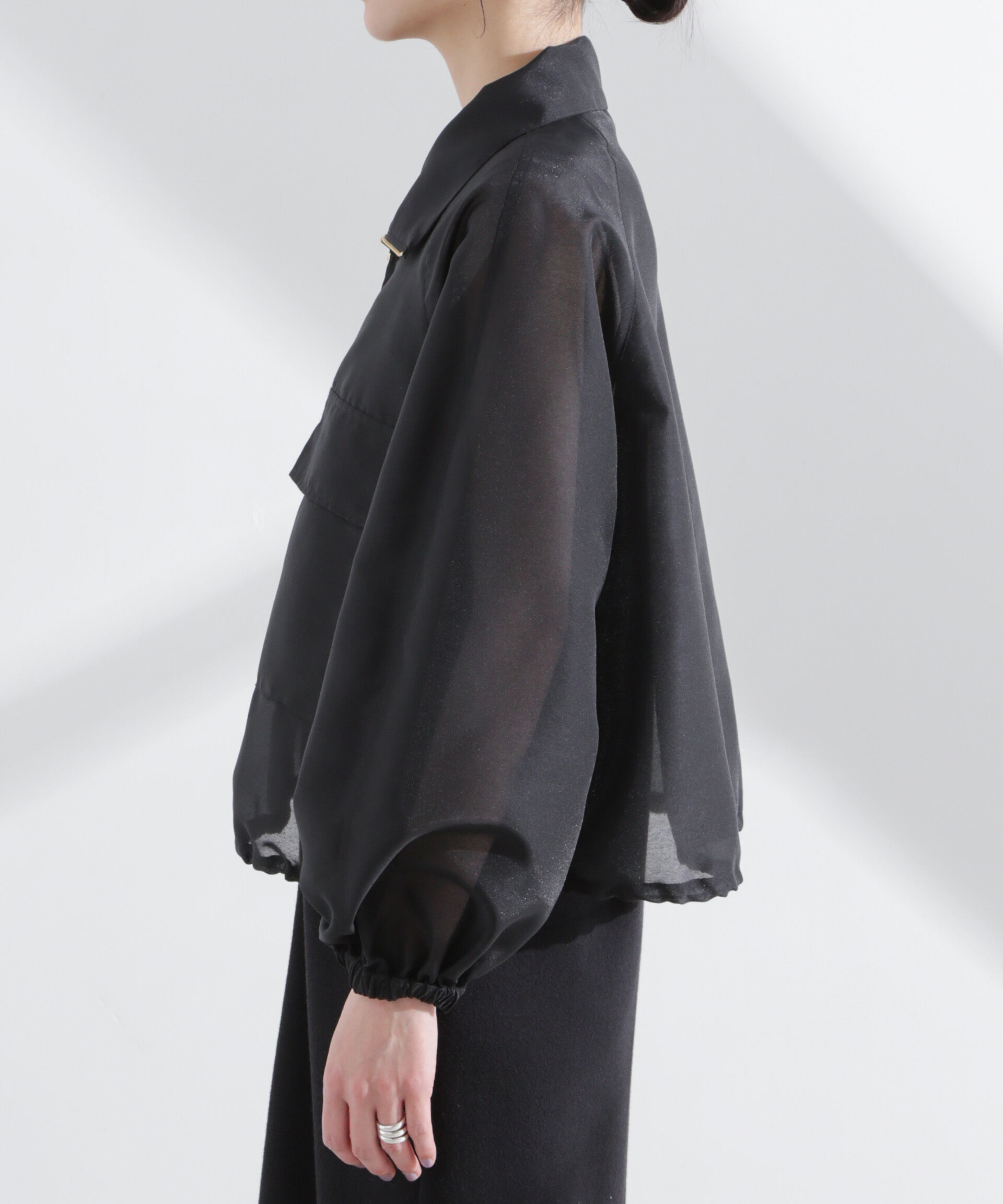 nano･universe「スパンオーガンジーブルゾン」|ブルゾン・スタジャン|