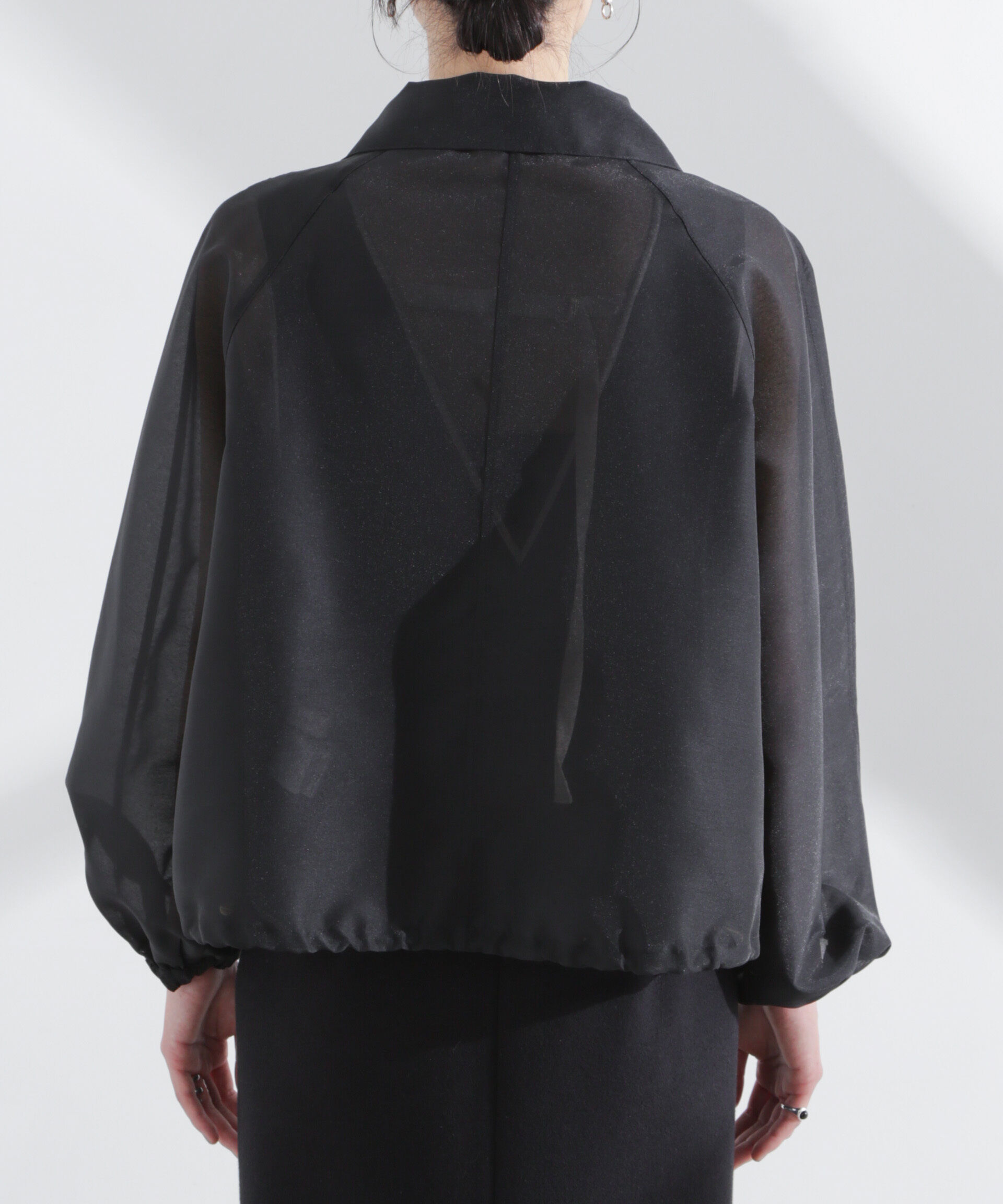 nano･universe「スパンオーガンジーブルゾン」|ブルゾン・スタジャン|