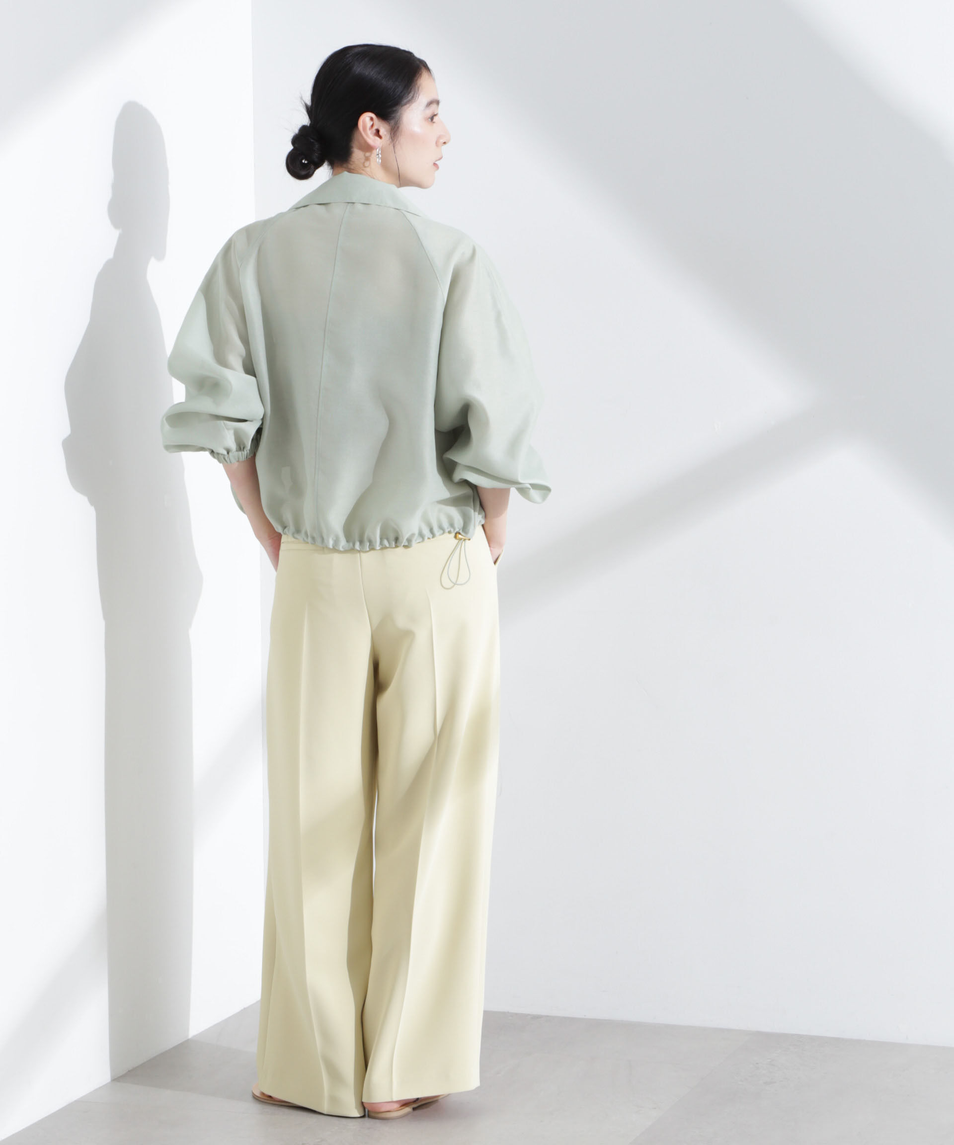 nano･universe「スパンオーガンジーブルゾン」|ブルゾン・スタジャン|