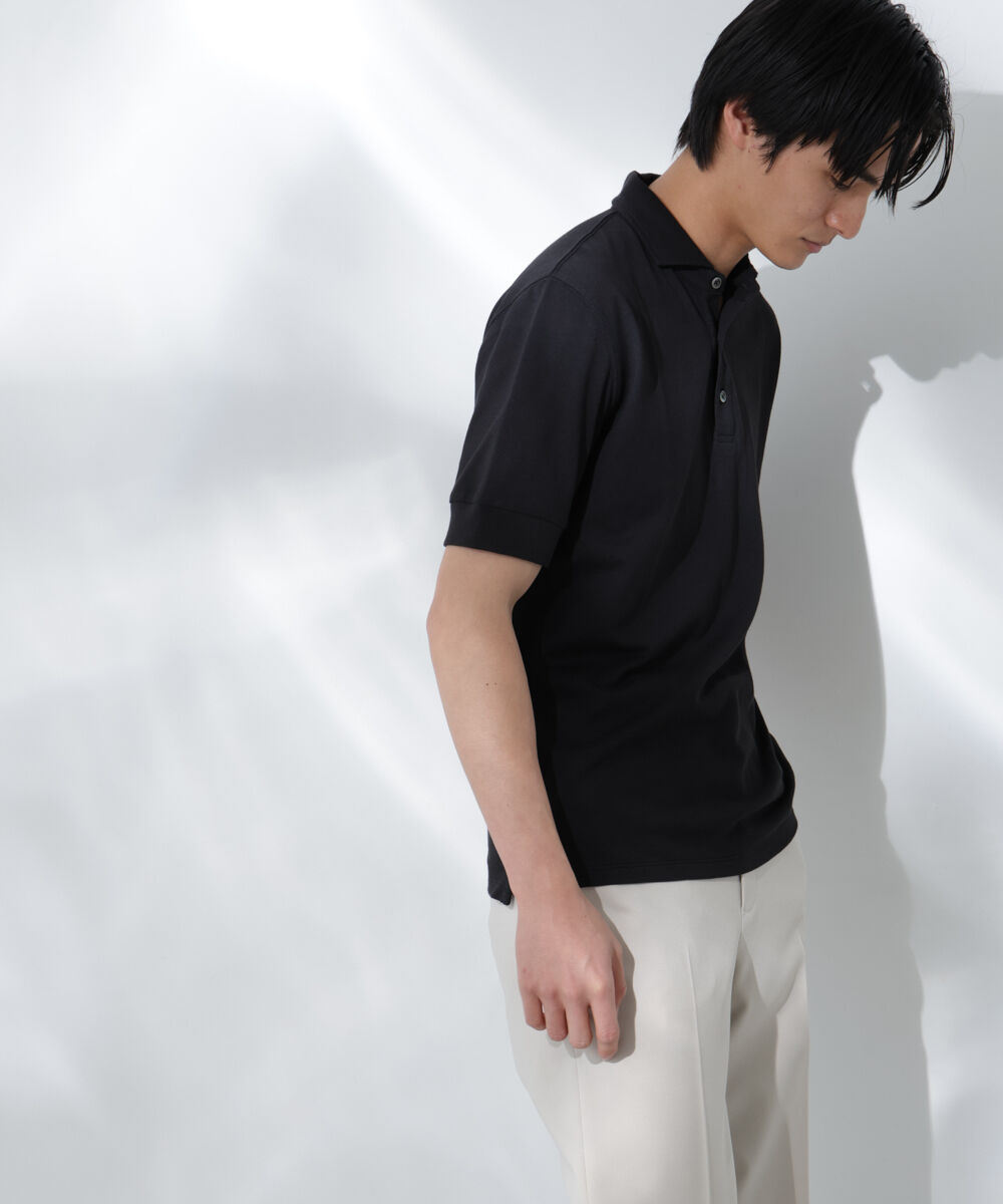 nano･universe「WEB限定/Anti Soaked ポロシャツ/カッタウェイ」|Tシャツ・カットソー|