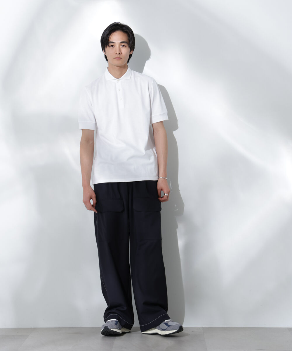 nano･universe「WEB限定/Anti Soaked ポロシャツ/カッタウェイ」|Tシャツ・カットソー|