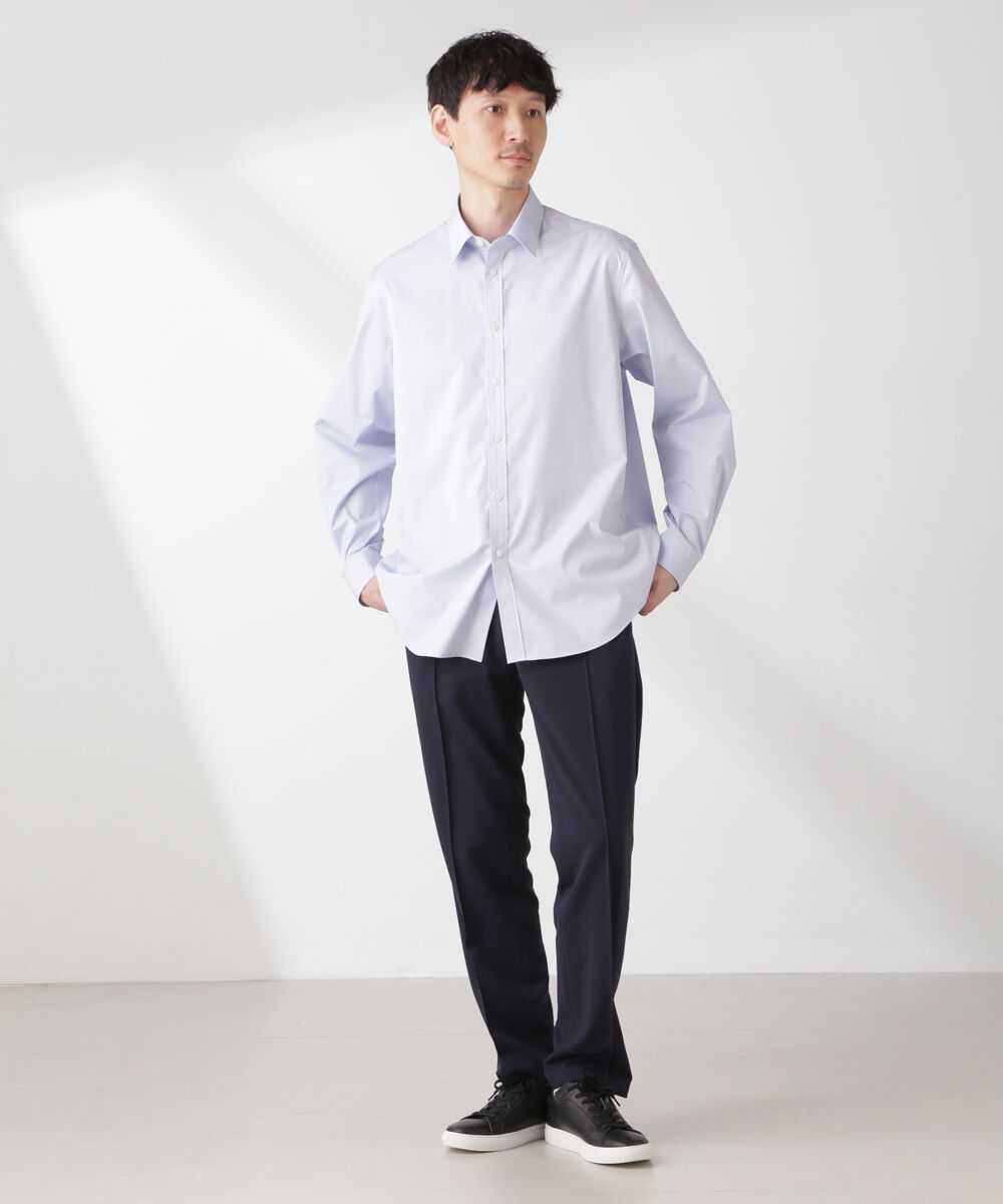 nano･universe「ESTENEIGE(R) レギュラーカラーシャツ 長袖/接触冷感」|シャツ・ブラウス|