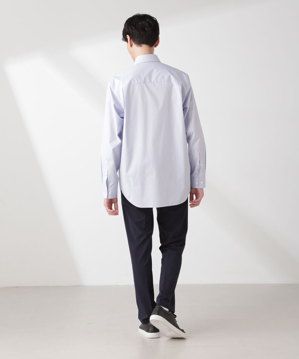 nano･universe「ESTENEIGE(R) レギュラーカラーシャツ 長袖/接触冷感」|シャツ・ブラウス|