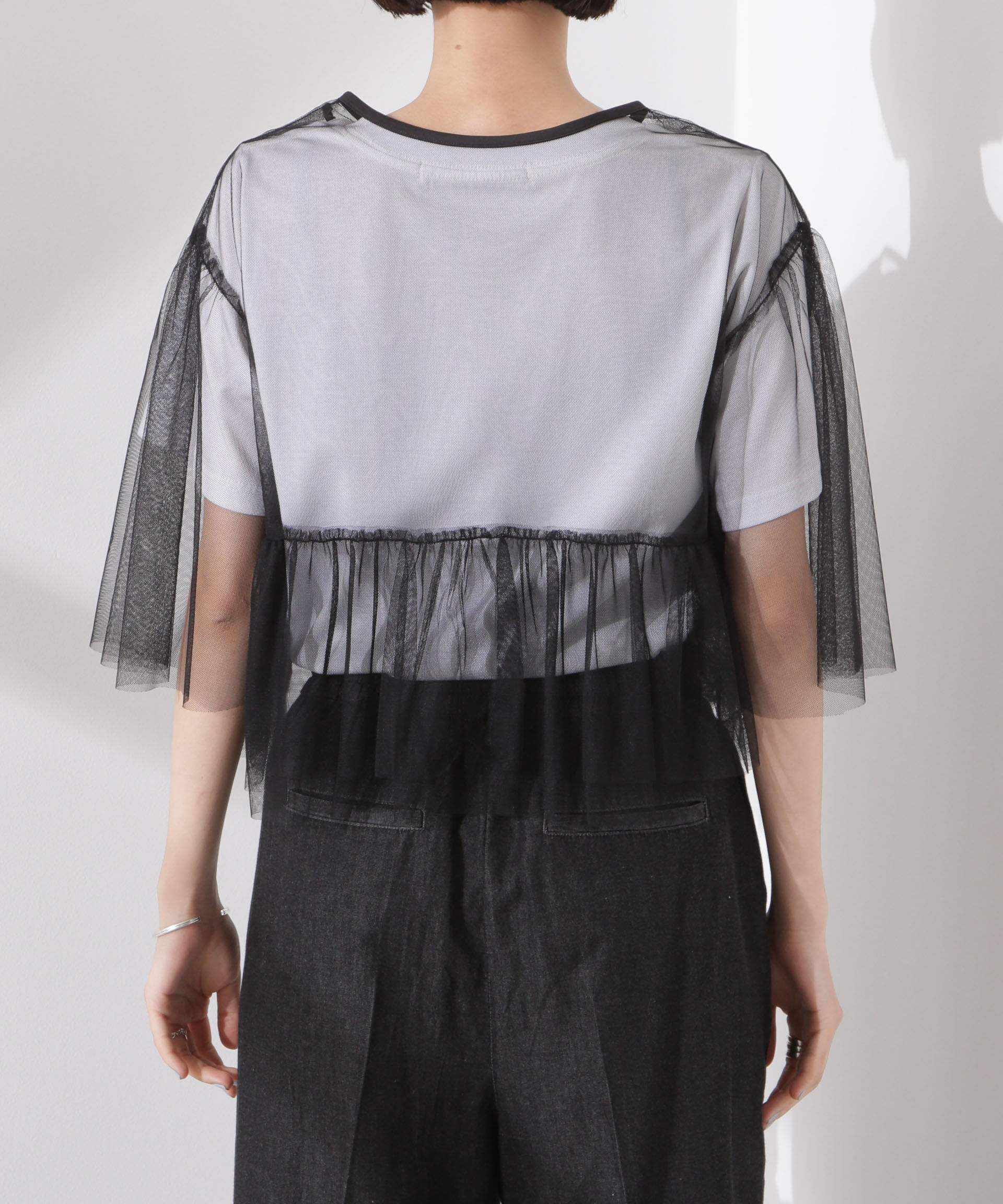 nano･universe「チュールティアードブラウス」|シャツ・ブラウス|