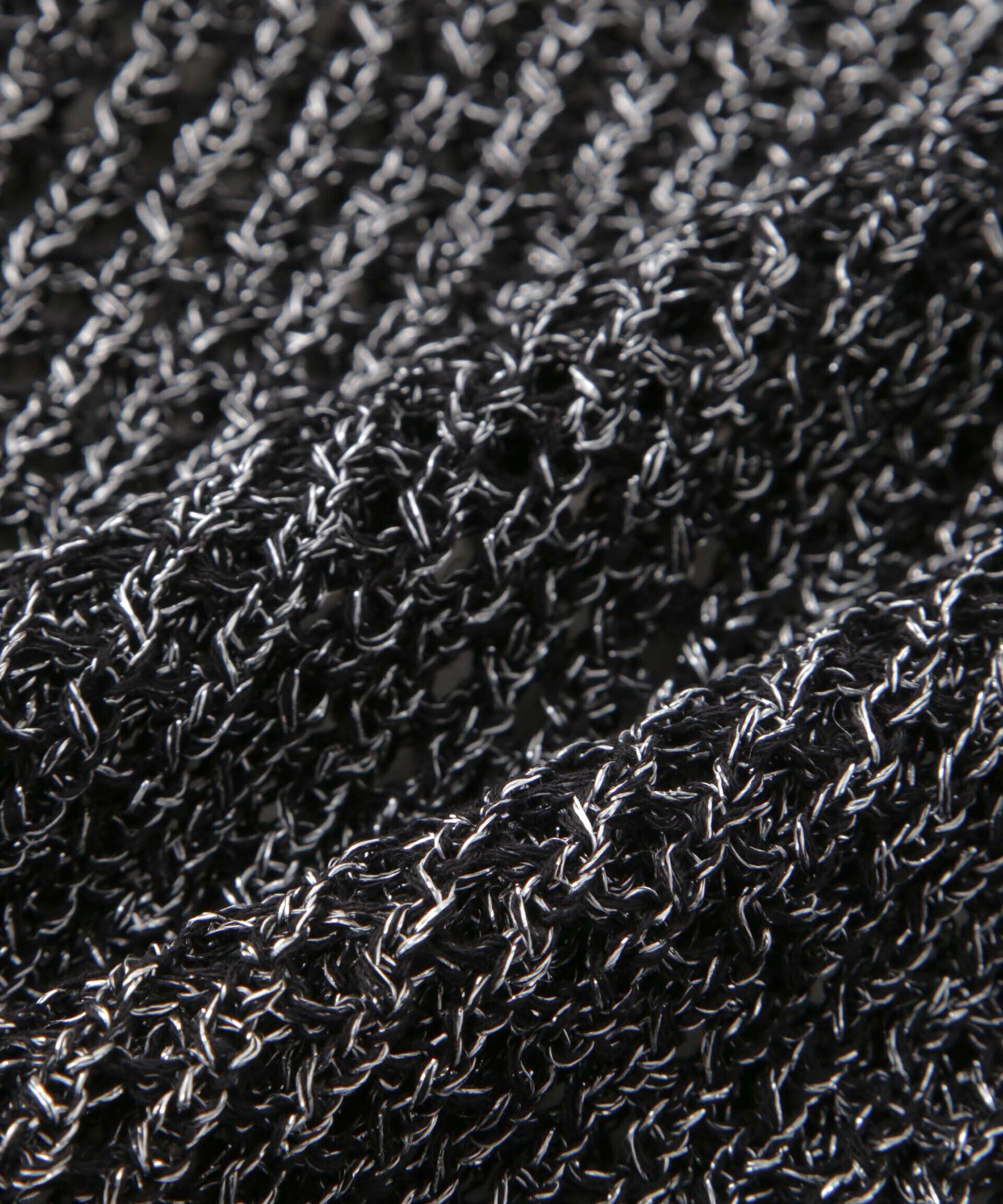 nano･universe「ラメメッシュノースリーブニット (セットアップ可)」|ニット・セーター|