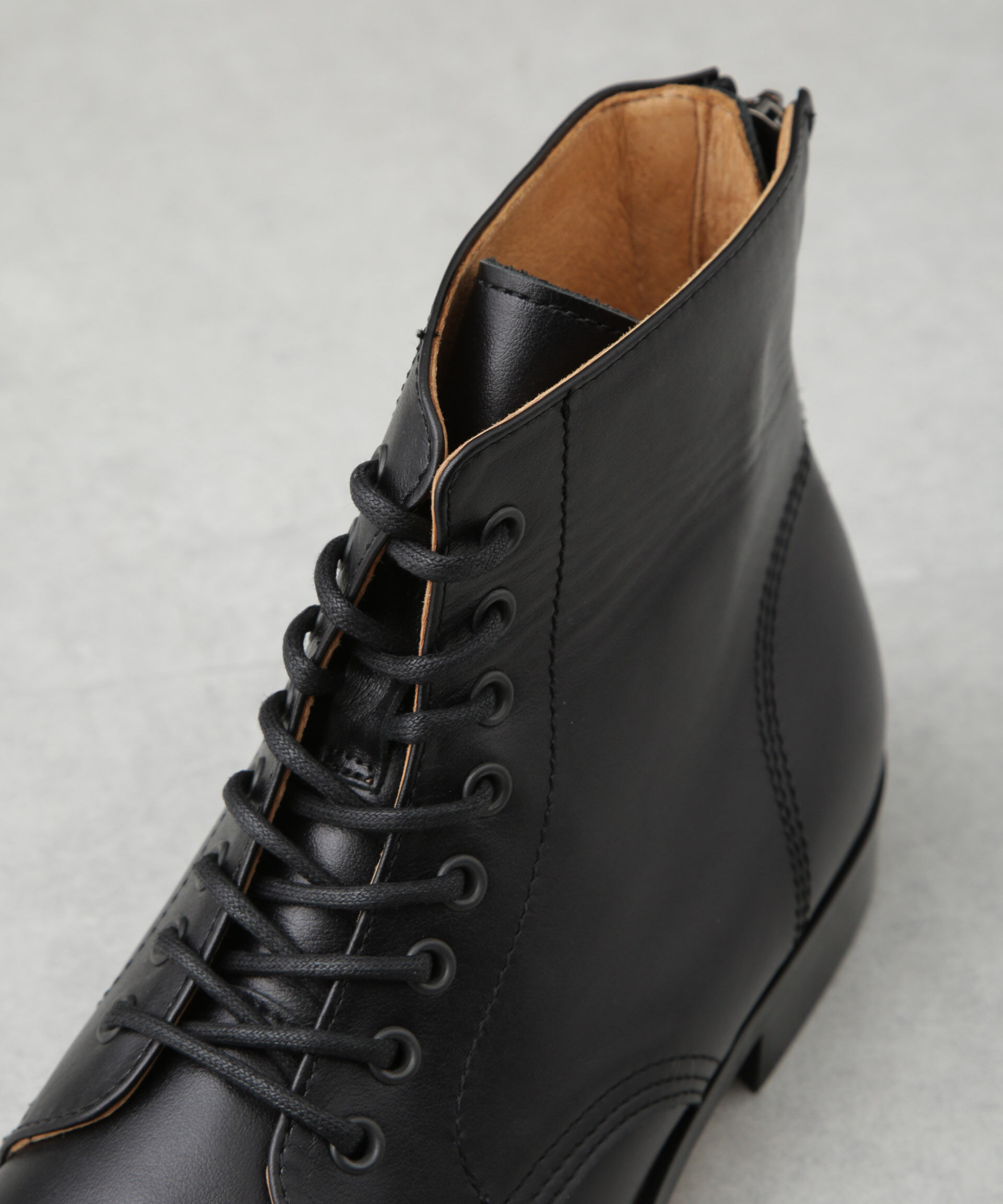 nano･universe「PADRONE THE STANDARD LINE/ 別注 BACK ZIP LACEUP BOOTS/ ﾊﾞｯｸｼﾞｯﾌﾟﾚｰｽｱｯ 」|ショートブーツ|