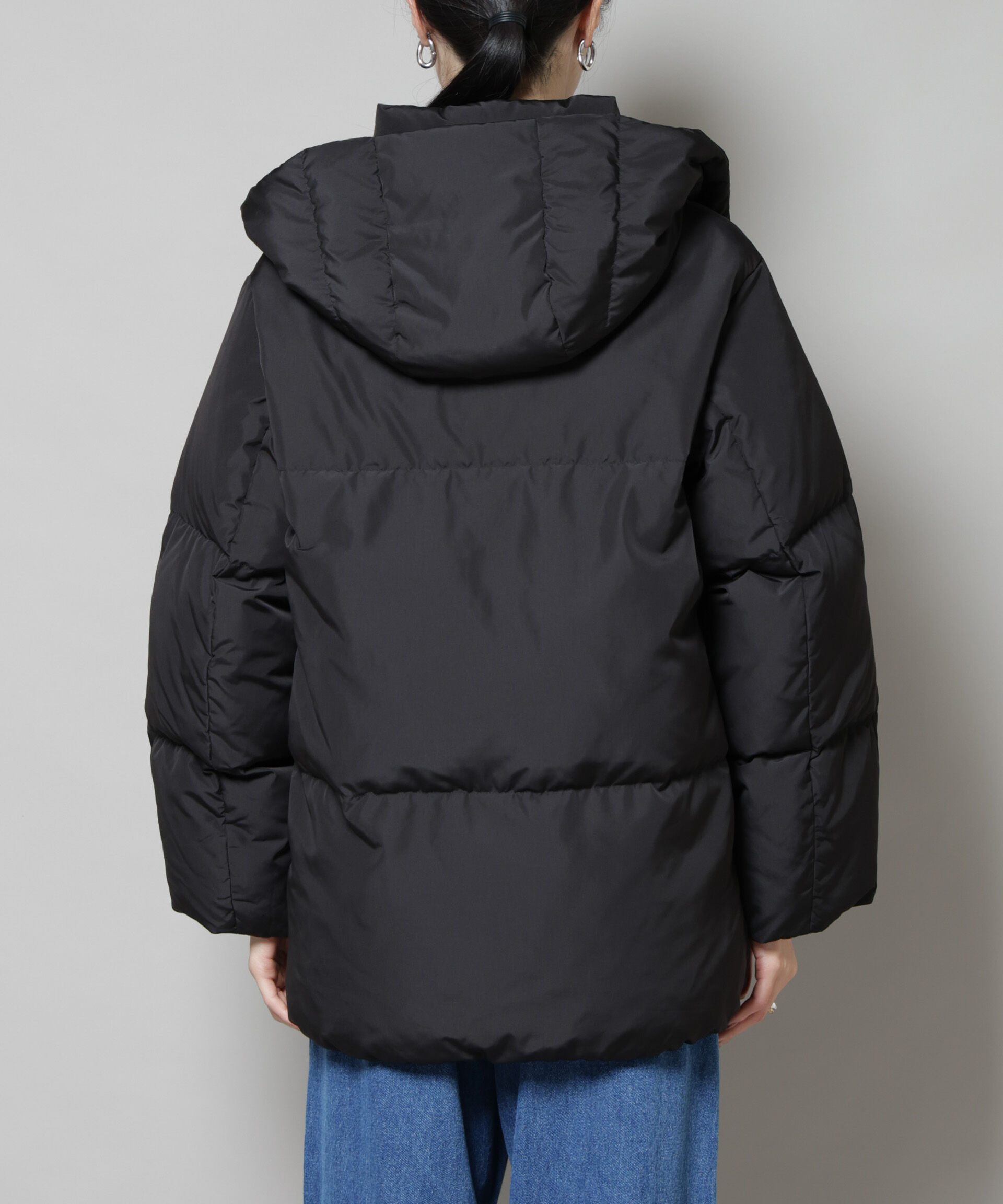 nano･universe「撥水加工 フードショートダウンコート」|ダウン|