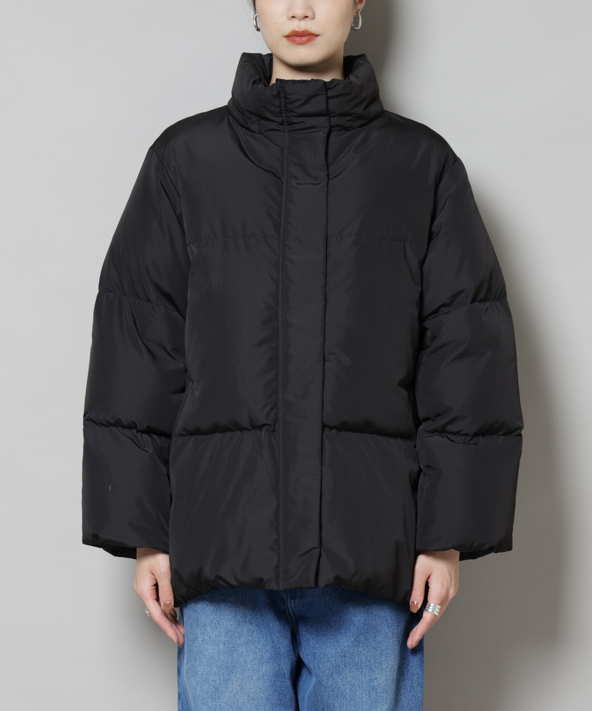 nano･universe「撥水加工 フードショートダウンコート」|ダウン|