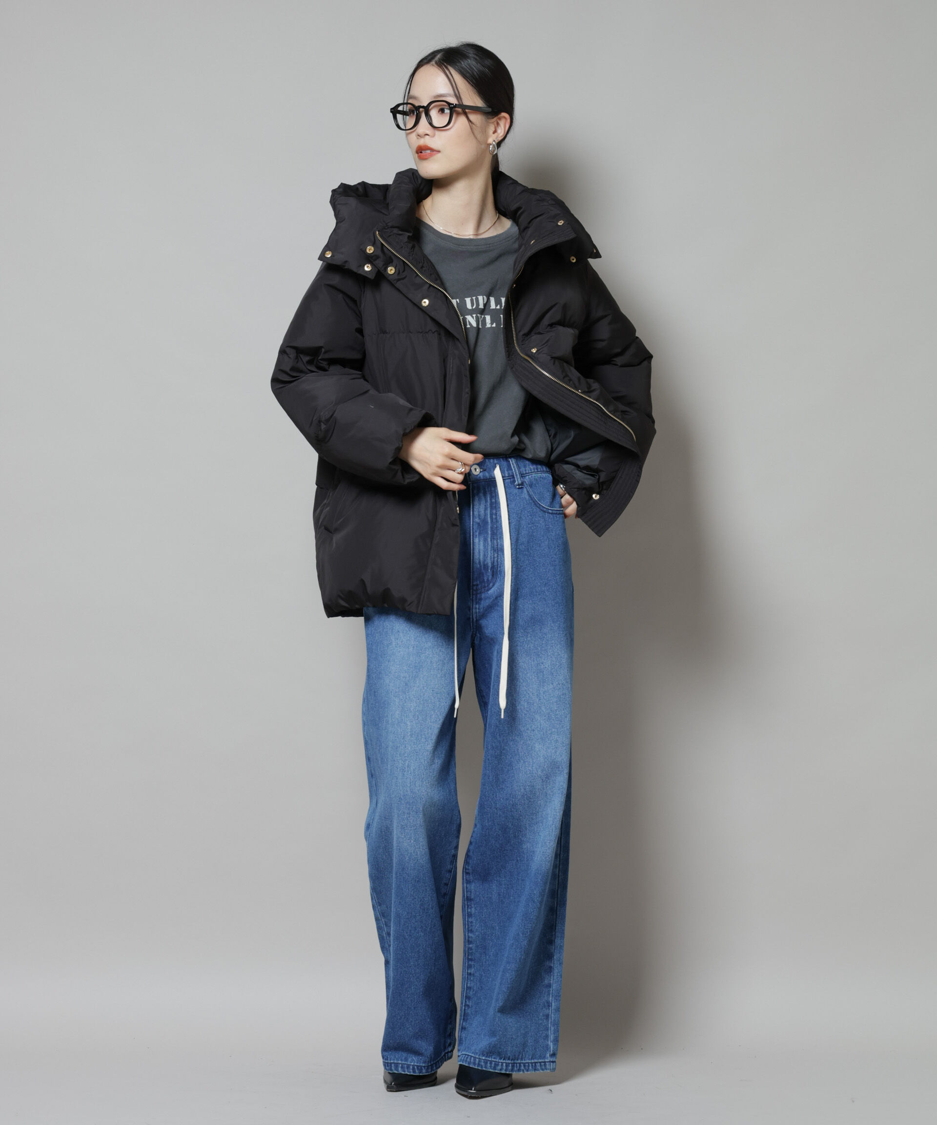 nano･universe「撥水加工 フードショートダウンコート」|ダウン|