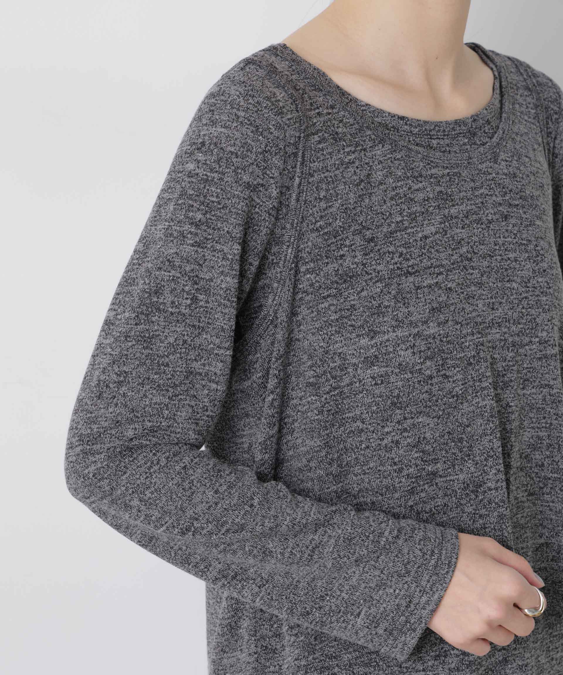 nano･universe「メランジカットレイヤードセットトップス」|Tシャツ・カットソー|