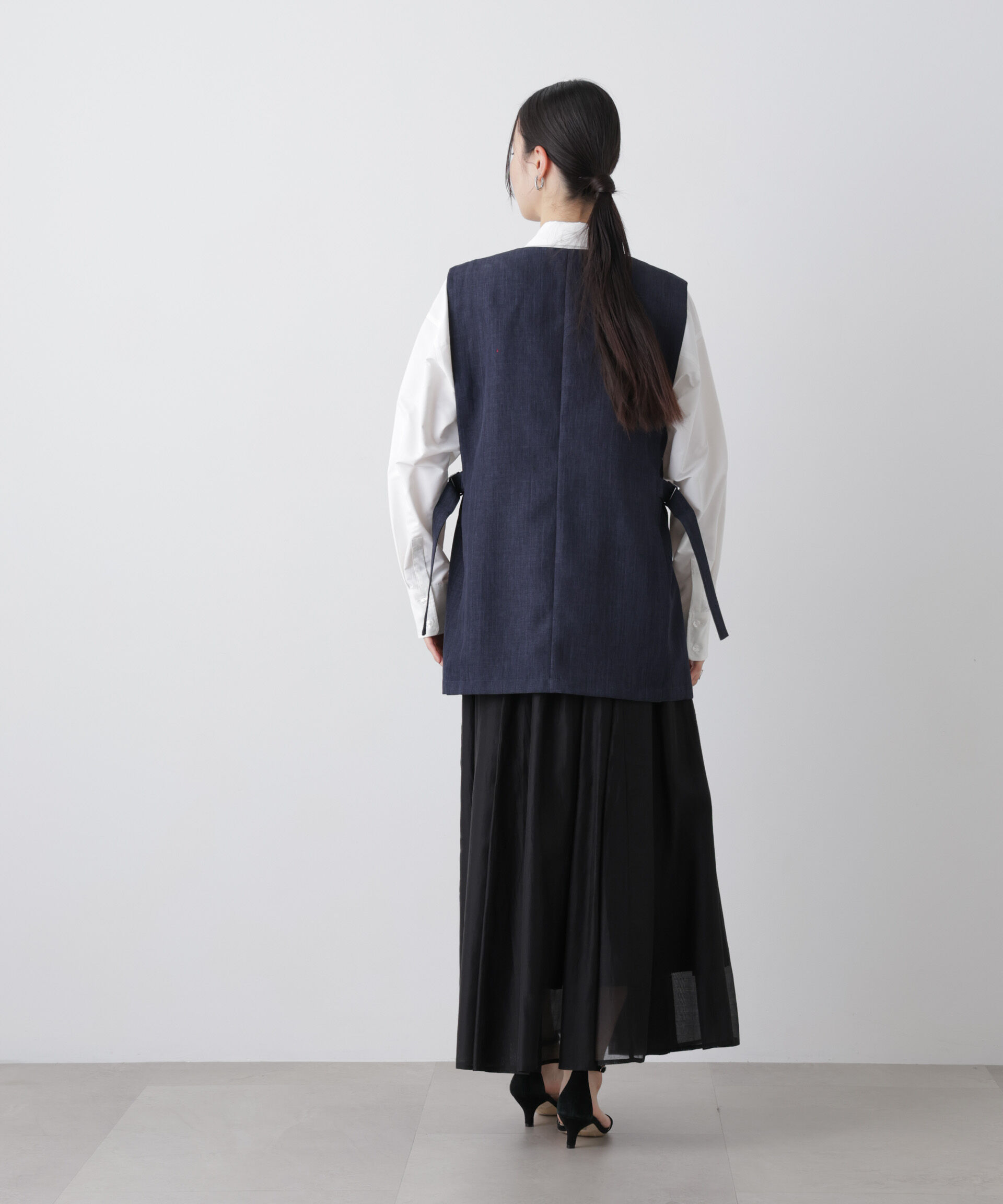 nano･universe「多機能サイドベルトミドルジレ(セットアップ可)」|テーラードジャケット|