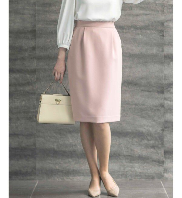 組曲「【KUMIKYOKU NAVY】コンフォータブルドレープ コクーンスカート」|スカート|ピンク系