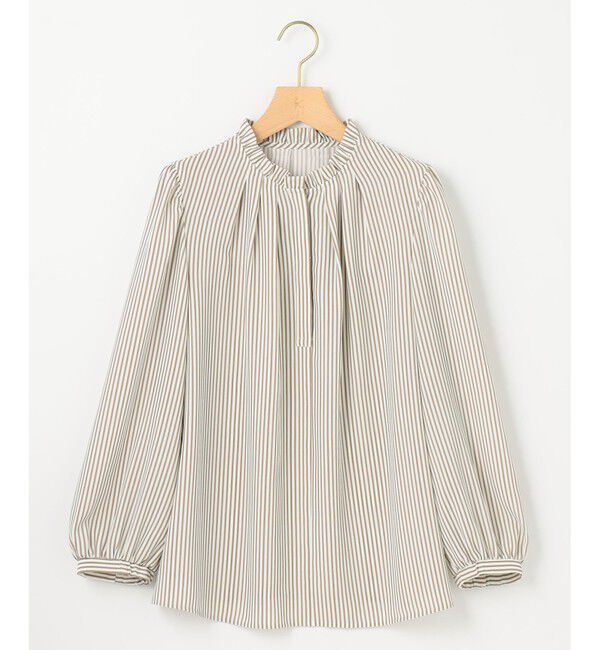 組曲「【WEB限定】ライトデシン フリル襟ブラウス」|シャツ・ブラウス|