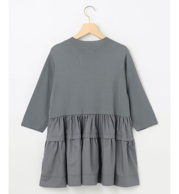 組曲「【UVケア・接触冷感・六分袖】ブラウスコンビ ティアードニット」|ニット・セーター|