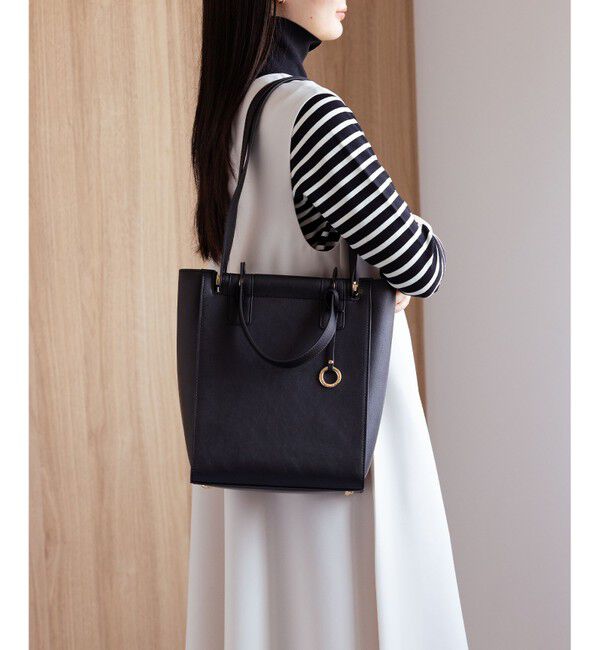 組曲「2WAYハンドルスクエアトート バッグ」|トートバッグ|ブラック系