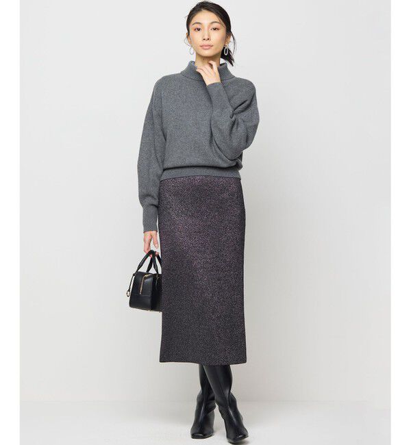 組曲「【Oggiコラボ】きらきらラメニットスカート」|スカート|