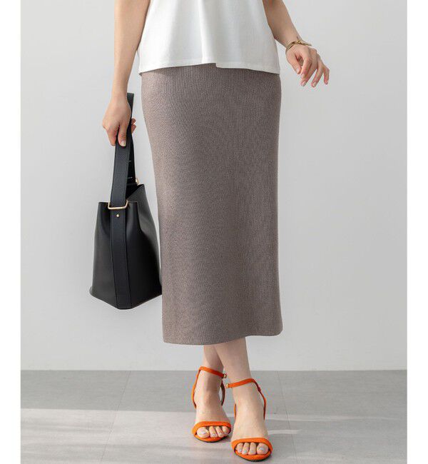 組曲「【Oggiコラボ】きらきらラメニットスカート」|スカート|