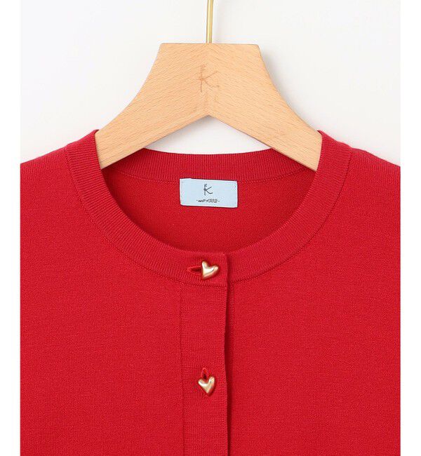 組曲「ハートボタン ニットカーディガン」|カーディガン|