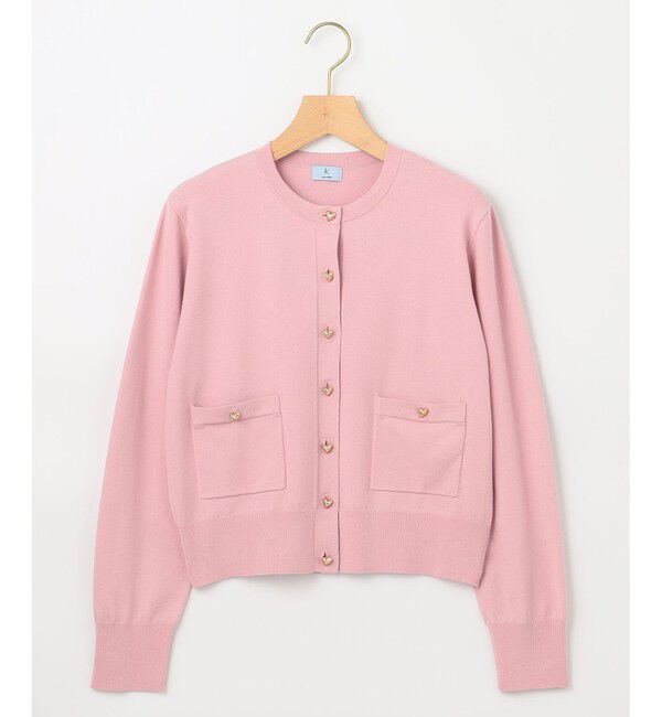 組曲「ハートボタン ニットカーディガン」|カーディガン|