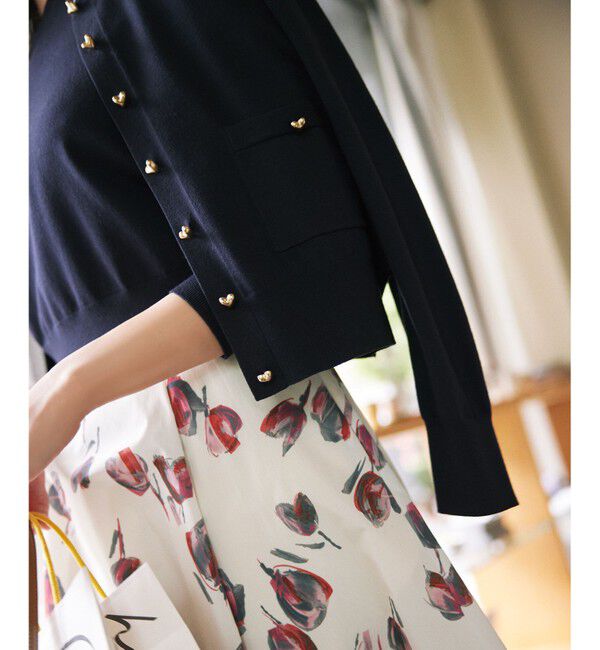 組曲「ハートボタン ニットカーディガン」|カーディガン|