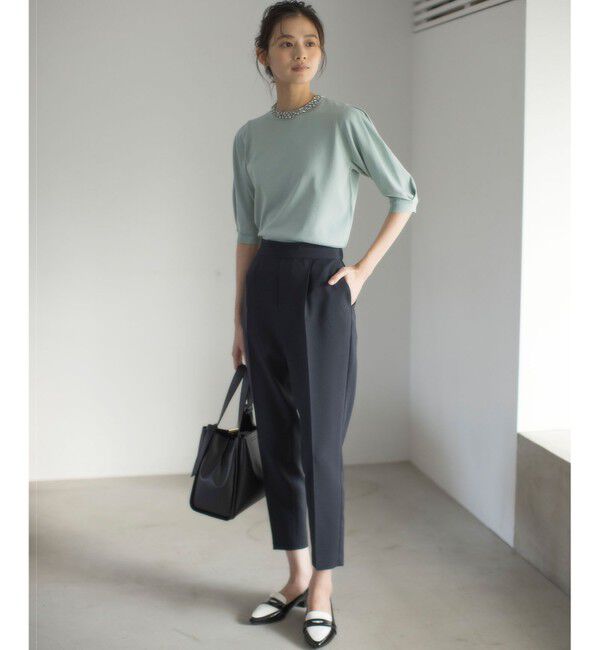 組曲「【WEB限定】ビジューパフスリーブ ニット」|ニット・セーター|