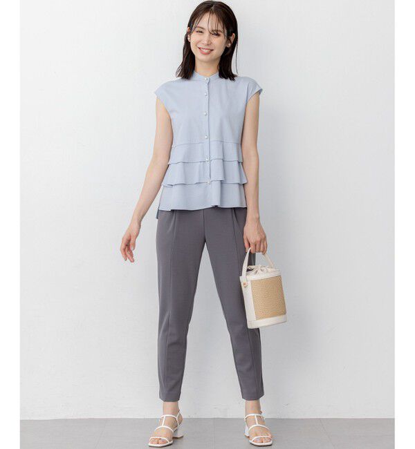 組曲「【ご好評につき追加生産！】ジョーゼットジャージースタイルアップ パンツ」|その他|