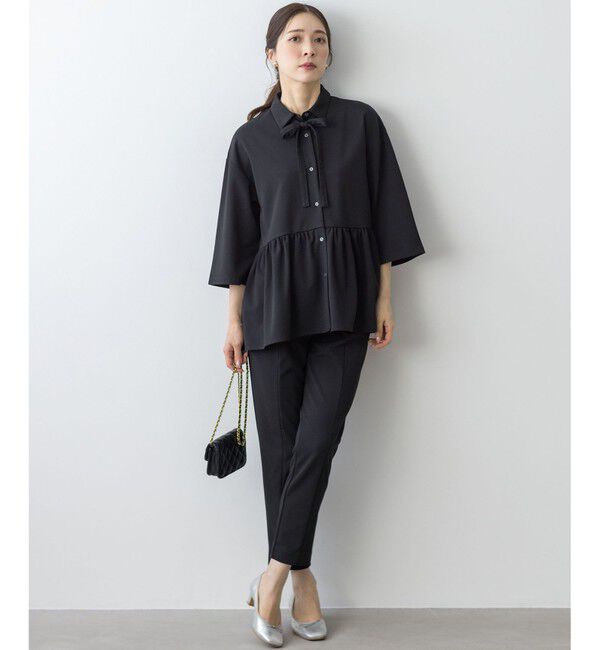 組曲「【ご好評につき追加生産！】ジョーゼットジャージースタイルアップ パンツ」|その他|