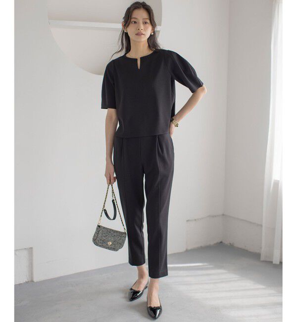 組曲「【ご好評につき追加生産！】ジョーゼットジャージースタイルアップ パンツ」|その他|