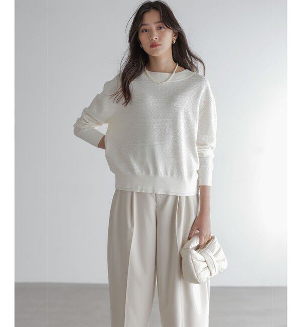 組曲「編み柄ディテールニット」|ニット・セーター|