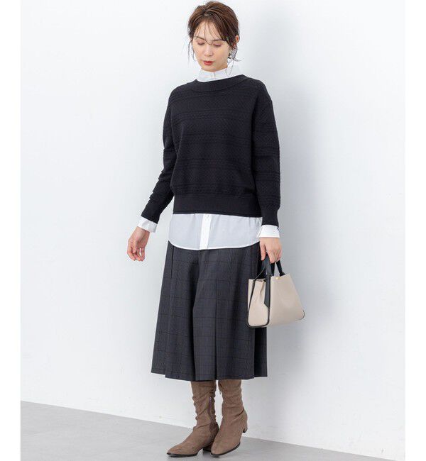 組曲「編み柄ディテールニット」|ニット・セーター|