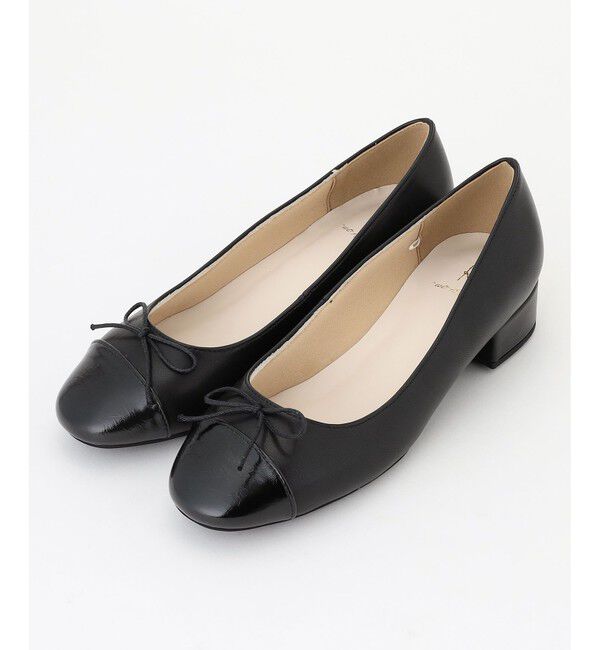 組曲「バイカラーバレエシューズ」|パンプス|ブラック系