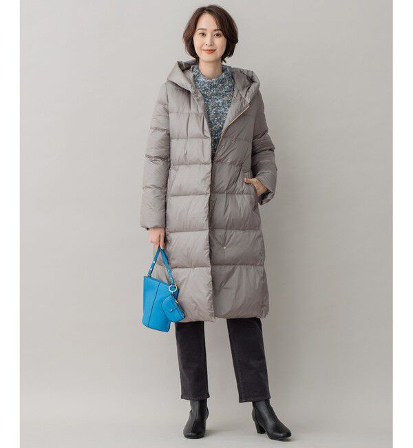 自由区「【WEB限定カラーあり・新色追加・洗える】ブライトダウン ロング丈ダウンコート」|ダウン|