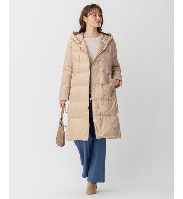 自由区「【WEB限定カラーあり・新色追加・洗える】ブライトダウン ロング丈ダウンコート」|ダウン|