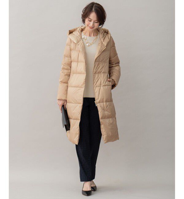 自由区「【WEB限定カラーあり・新色追加・洗える】ブライトダウン ロング丈ダウンコート」|ダウン|