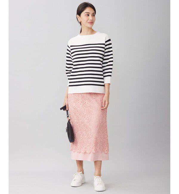 自由区「【洗える】ボタニカルレース スカート」|スカート|