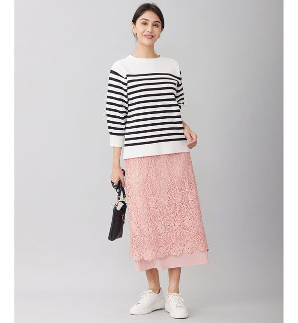 自由区「【洗える】ボタニカルレース スカート」|スカート|