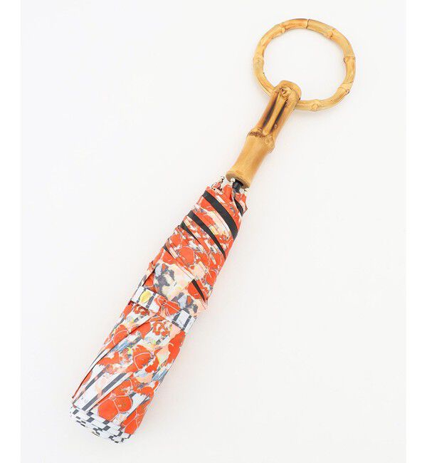 自由区「【UVカット・晴雨兼用】オルタンシアプリント 折りたたみ傘」|傘|