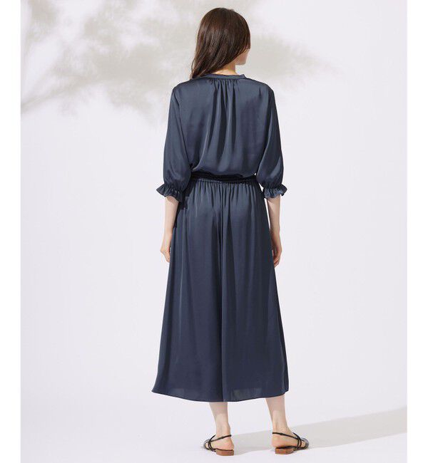 自由区「【カタログ掲載・セットアップ対応・ウエストゴム・洗える】セミブライトサテンギャザー パンツ」|その他|