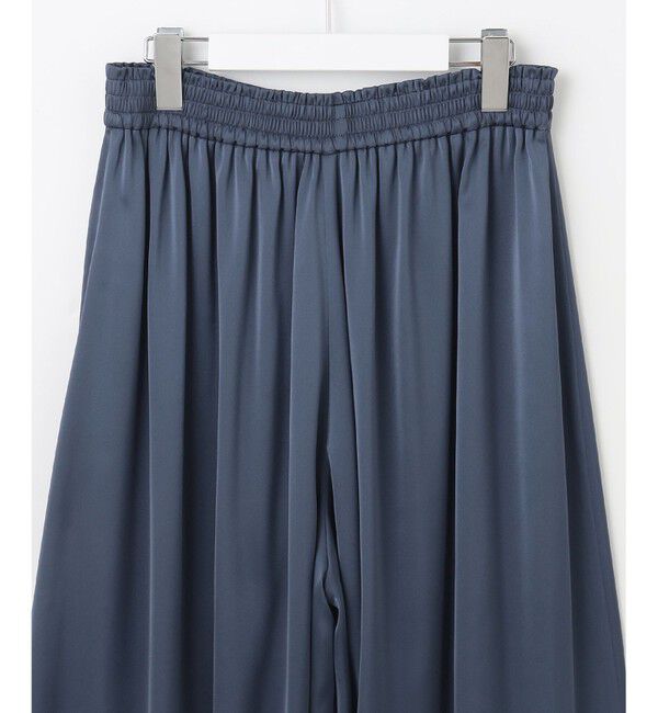 自由区「【カタログ掲載・セットアップ対応・ウエストゴム・洗える】セミブライトサテンギャザー パンツ」|その他|